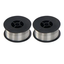 2-Pack 0.030" Gasless Flux Core Wire, 2lb Each for MIG Welding Stainless Steel