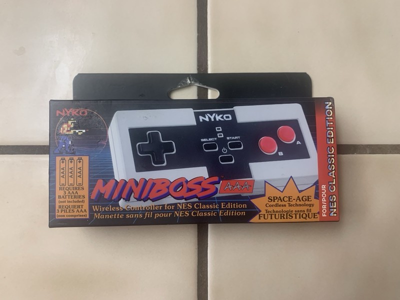 Nyko MiniBoss Wireless Controller & Adapter for Nintendo NES Classic Edition NEW