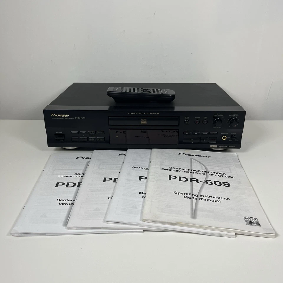 Pioneer PDR-609 CD Recorder/Player with Remote and Manual - Boxed - Image 2 of 4