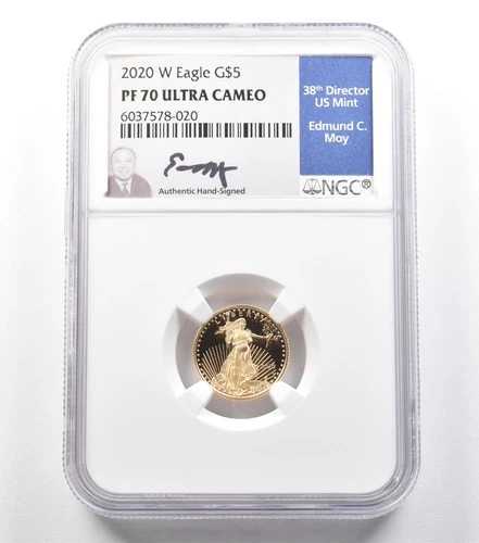 Photo of a 2020-W American Gold Eagle 1/10 oz Proof from an eBay listing that sold on Jul 17, 2026