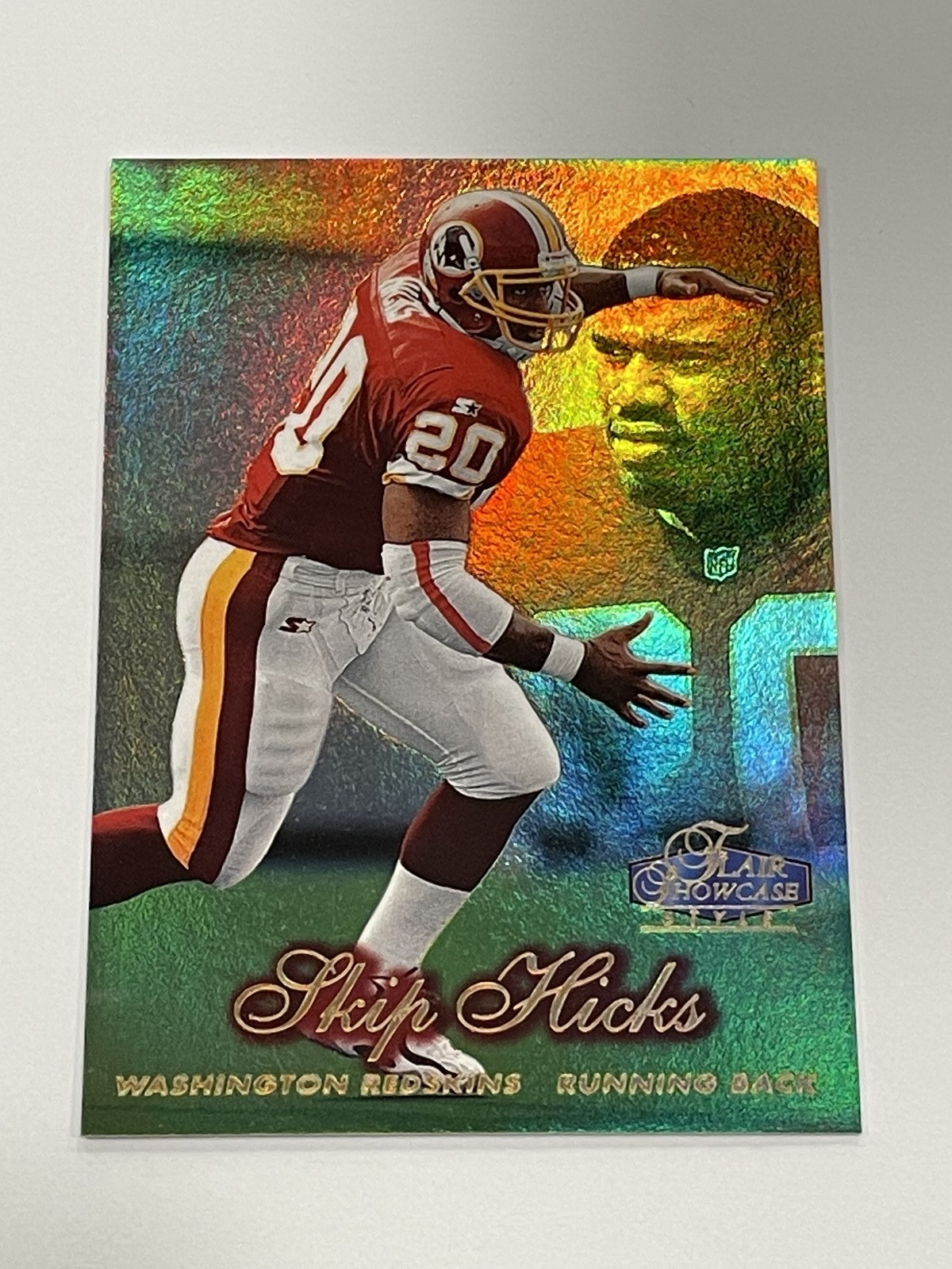 1998 Flair Showcase Football Row 2 (Style) - Skip Hicks - Washington Redskins