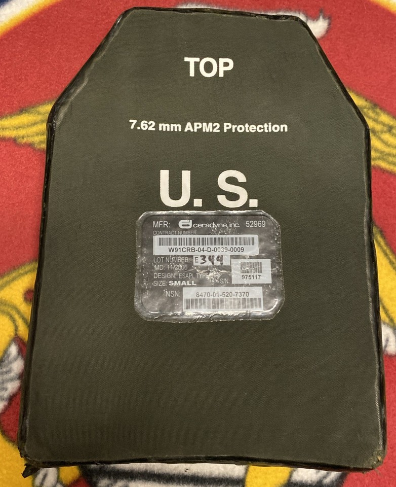 ESAPI & ESAPI REV E LEVEL 4 BALLISTIC BODY ARMOUR PLATE CARRIER PLATES ...