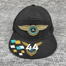 Mercedes-Benz Formula One 'Lewis Hamilton 44' Black Snapback Hat - OSFA