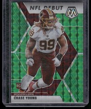 2020 Panini Mosaic #272 Chase Young Prizm Reactive Green