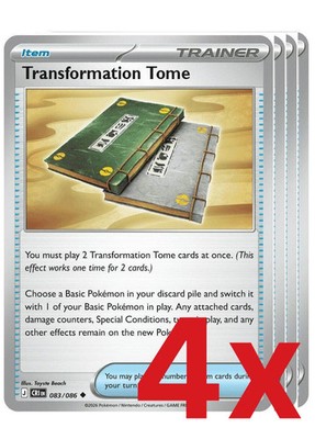4x Transformation Tome 083/086 ME04: Chaos Rising Uncommon NM
