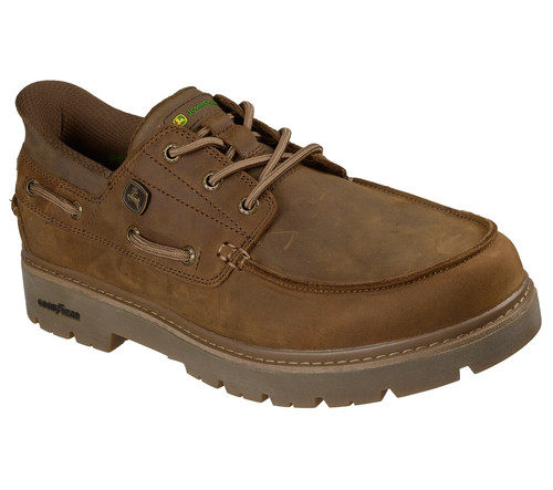 John Deere Skechers Shoes Mens Waterproof Slip Ins On Desert  Boat Style 256096