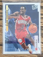 1996-97 Fleer Ultra Encore Allen Iverson Rookie Card #270 Philadelphia 76ers. rookie card picture