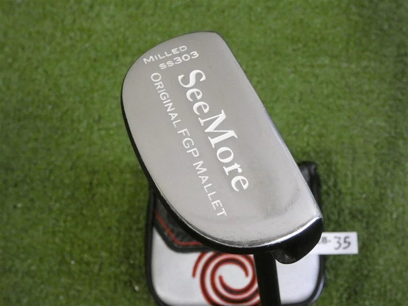 SeeMore Original FGP Mallet 37" Putter with O-Works Headcover - Image 2 of 4