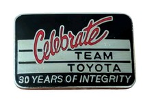 VTG Toyota Celebrate Team Vehicles Logo Lapel Pin Badge Auto Dealer RARE N