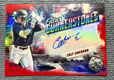 COLT EMERSON 2025 Topps Pro Debut AUTO RED FUTURE CORNERSTONES #/10 Mariners