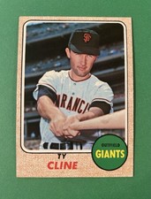 1968 Topps Baseball #469 - Ty Cline (Giants) High Number - Near Mint!