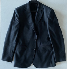 Charles Tyrwhitt Wool End-on-End Stretch Slim Fit Suit Jacket 40R Charcoal