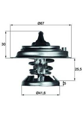 Thermostat Kühlmittel MAHLE TX 29 80D für MERCEDES PUCH W201 W124 W463 KLASSE 2