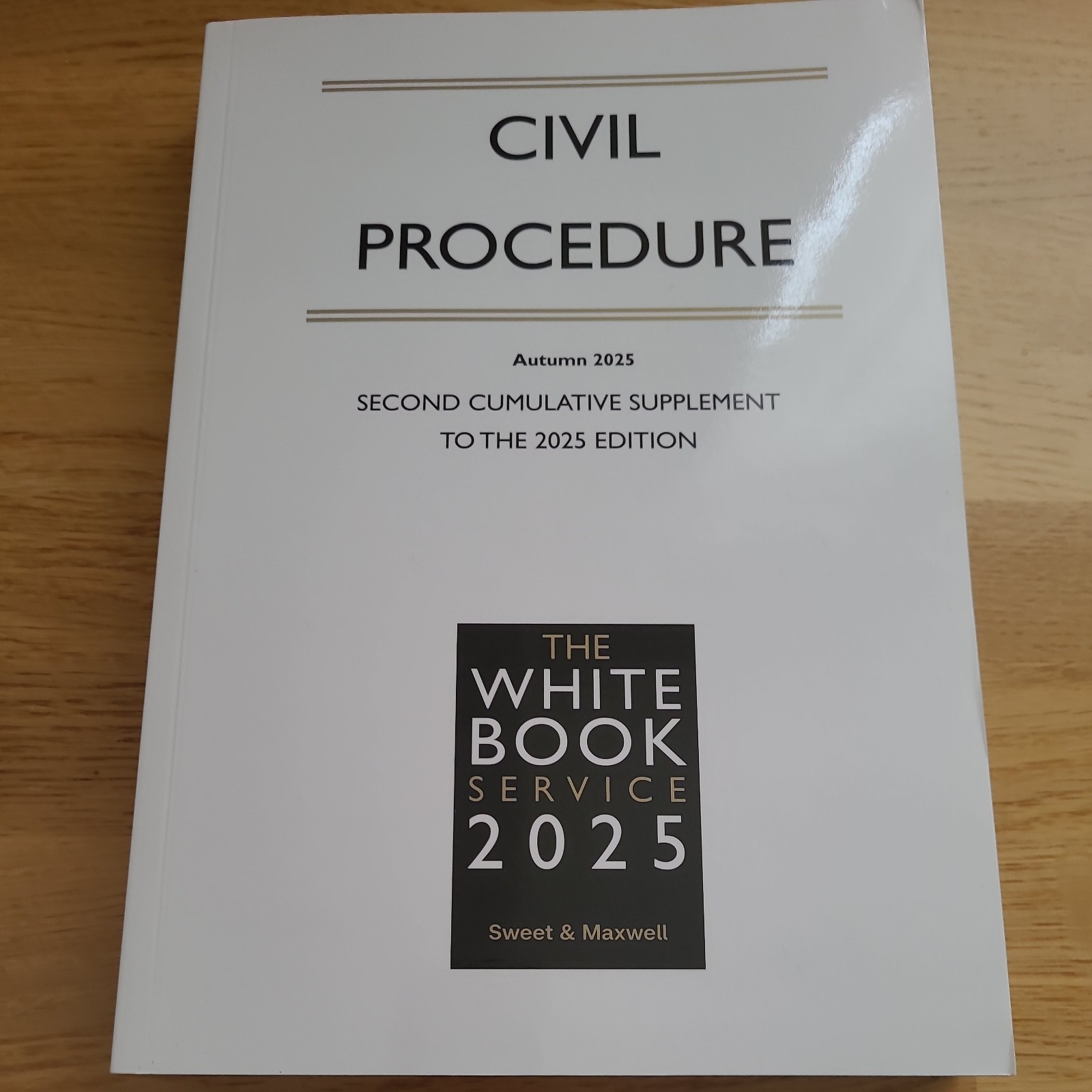 Civil Procedure Second Cumulative Autumn 2025 Supplement Law Book
