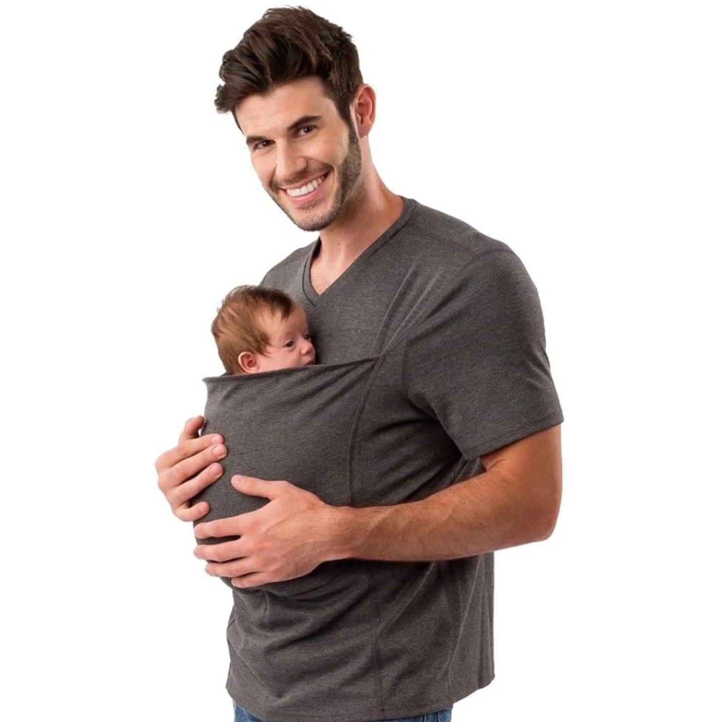Lalabu The Dad Shirt Baby Carrier Pouch Shirt Large newborn wrap travel parent