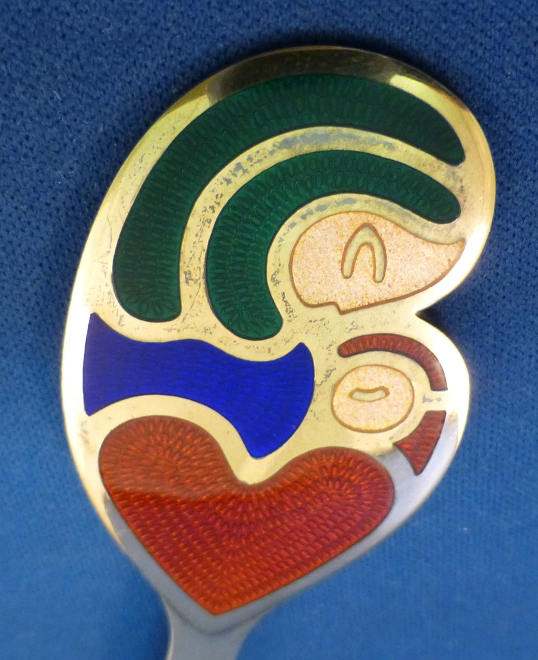 A.MICHELSEN DENMARK STERLING & ENAMELED COLLECTOR SPOON-CHRISTMAS 1968 - Image 2 of 4
