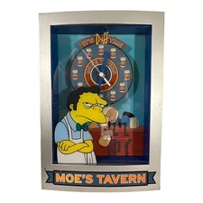 The Simpsons Moe's Tavern It's Duff Time Clock 2003 Wesco w/ Box Working Homer