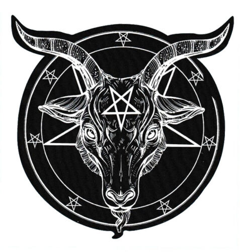 AUTOCOLLANT VINYLE BAPHOMET PENTAGRAMME ÉGLISE OCCULTE SATANTE DE SATAN CHÈVRE GOTH  - Photo 1/1