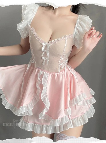 Lingerie Sexy Maid Dress Role Play Costumes Cosplay Anime Party Outfits Uniform - Picture 14 of 17