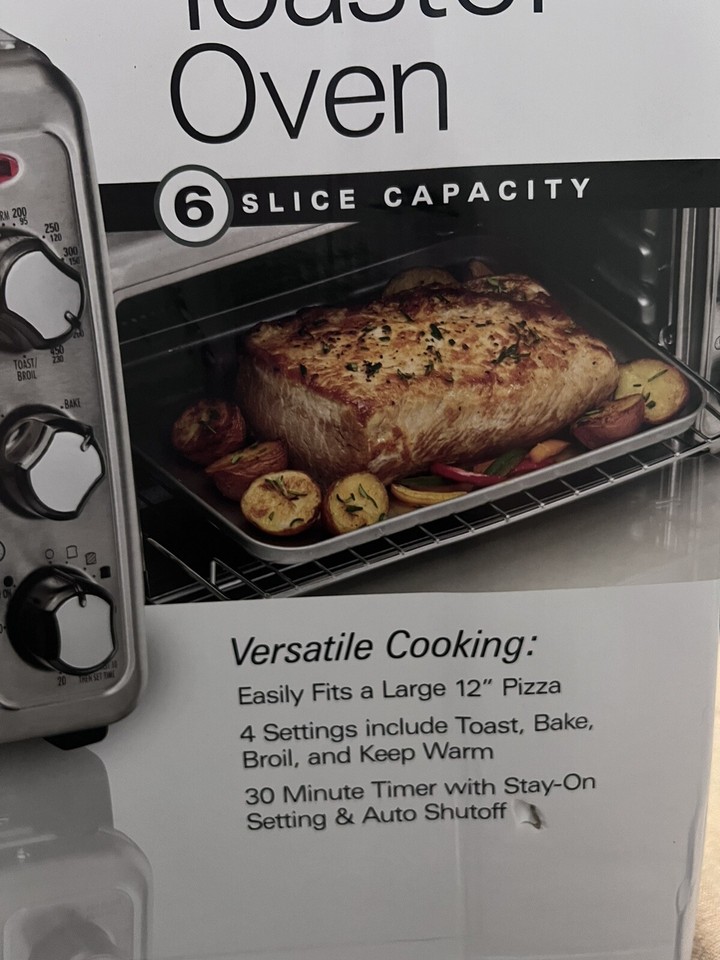 Hamilton Beach Stainless Steel 6Slice Toaster Oven Silver (31411