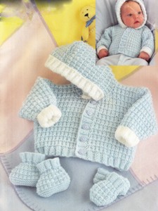 easy knit premature baby cardigan