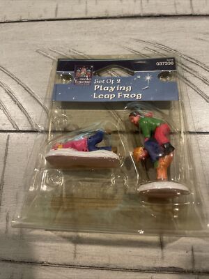 *NIP* 2006 Lemax Carole Towne Playing Leap Frog Set of 2 Item#037338