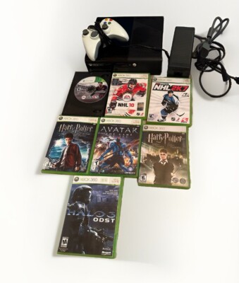 Microsoft Xbox 360 E 250GB Console bundle Controller 360e 7 Games Halo Avatar HP