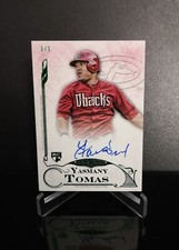 AUTO #'d 5/5 💥 YASMANY TOMAS RC SSP 2015 Topps Five Star Autographed Emerald