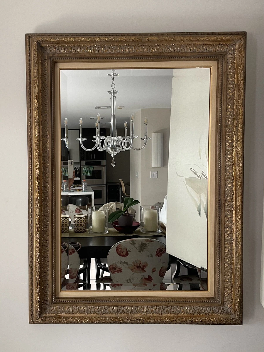 Gold Frame Antique Mirrors Antique 1920-1949 Time Period