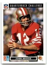 1991 DOMINO'S THE QUARTERBACKS JOHN BRODIE SAN FRANCISCO 49ERS #33