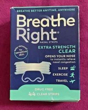 364 BREATHE RIGHT NASAL STRIPS EXTRA STRENGTH CLEAR ( 14 X 26 C TBOX ) EXP 2028