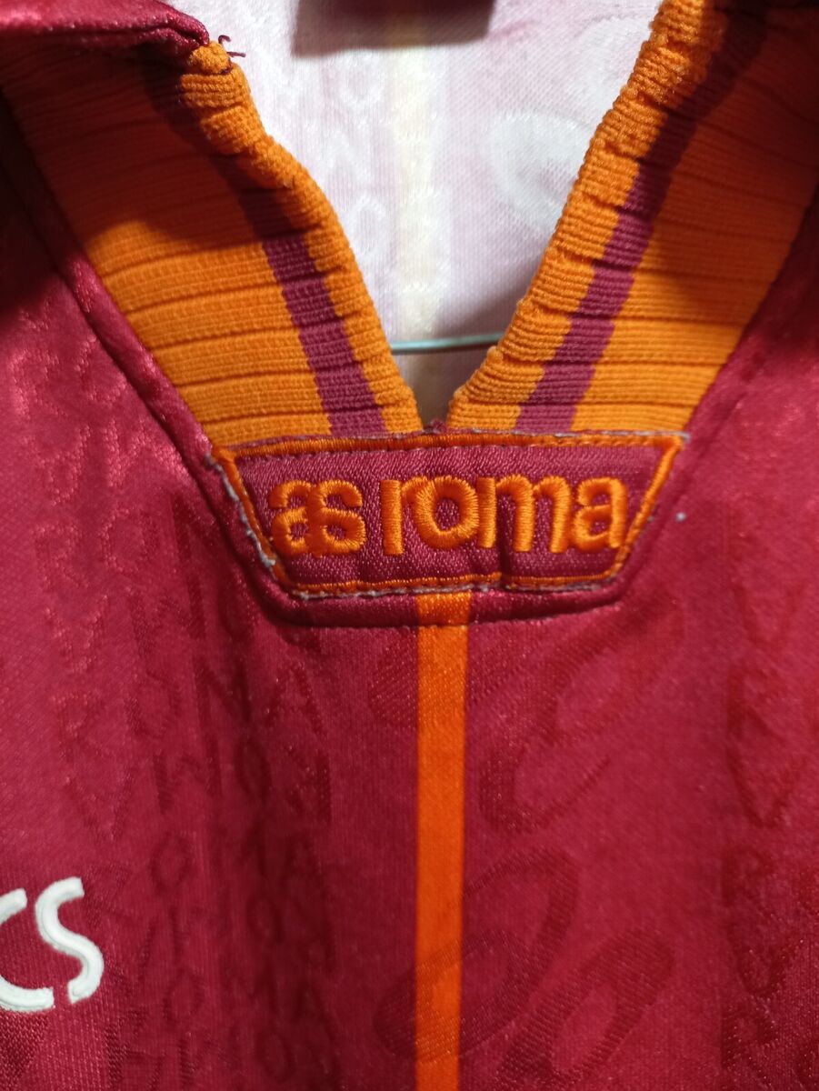 AS Roma 1996 1997 Football Shirt ASICS Ina Assitalia AS Roma 1996 1997 Football Shirt ASICS Ina Assitalia