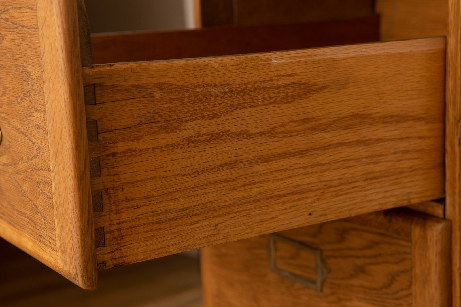 Antique Oak Filing eBay