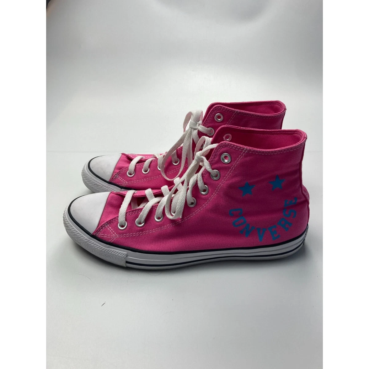 converse smiley face pink