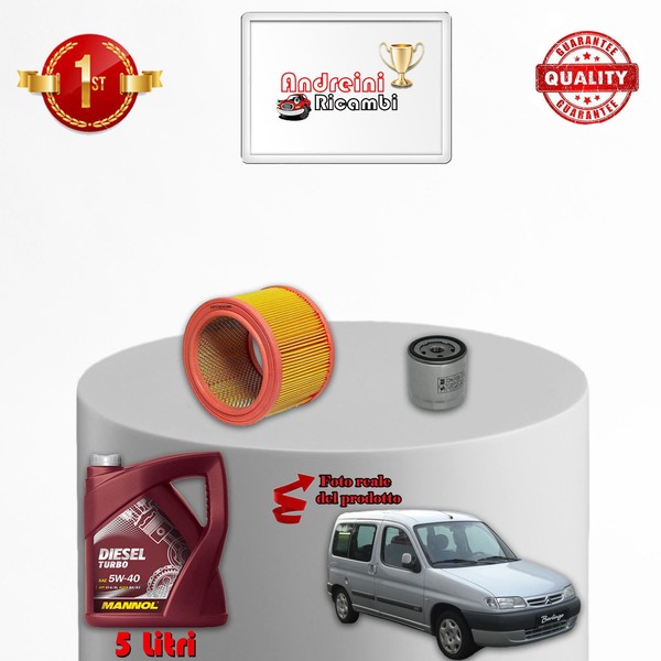 Wartungsset Filter Und ÖL Citroen Berlingo 1.9 Diesel 51KW 71PS 2000-image
