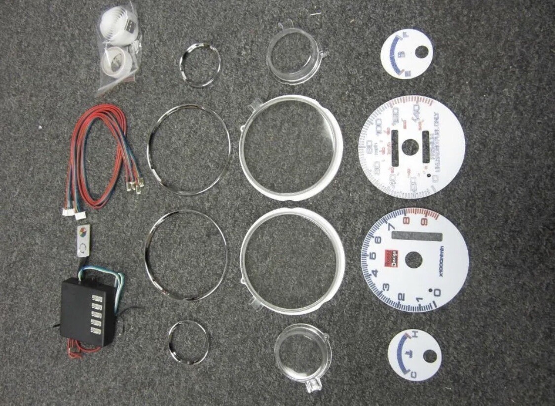 9499 Acura Integra GSR (AT) 7 Color Automatic Cluster LED Glow Gauges