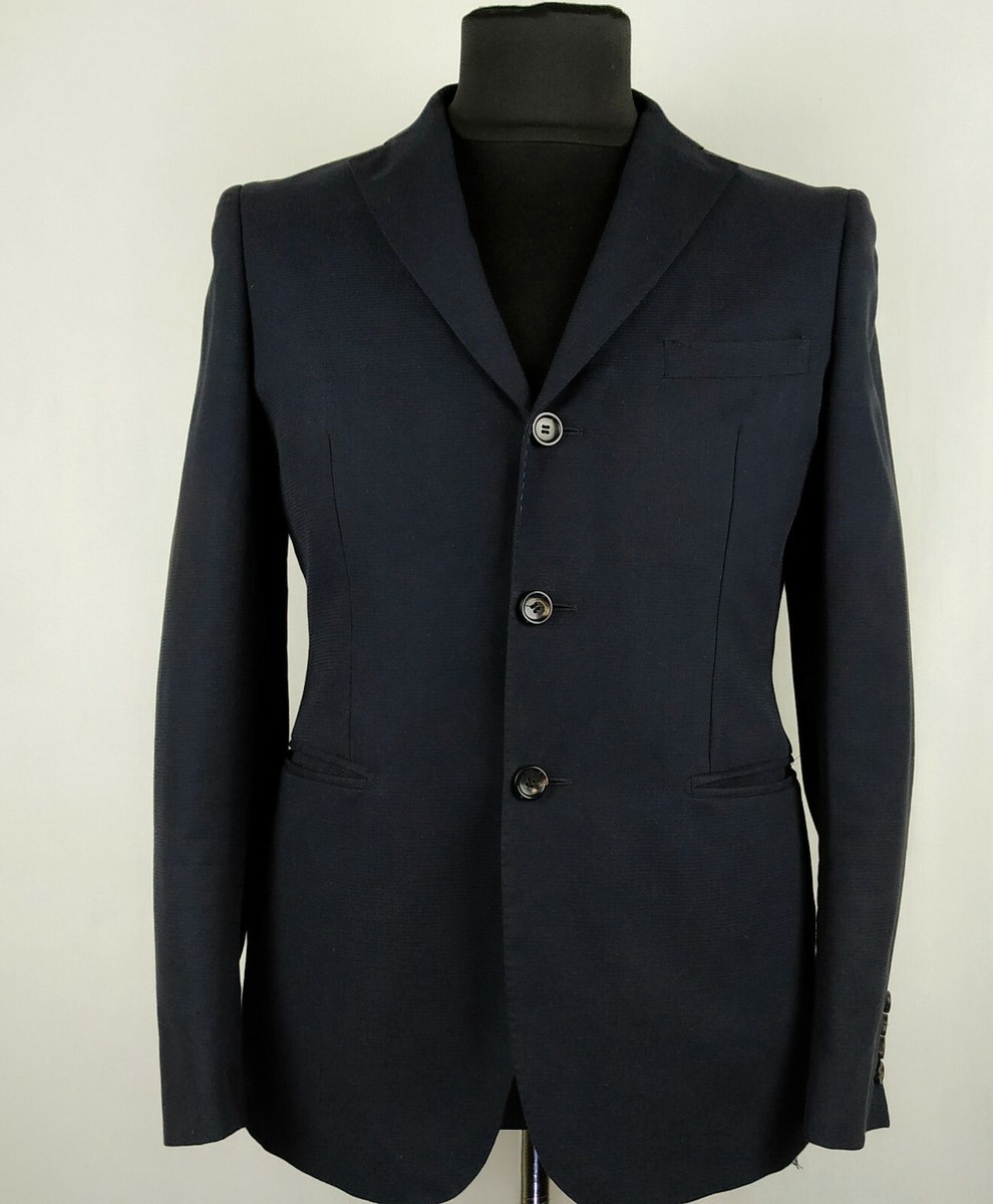 Tonello Cotton Blazer Jacket Navy Made In Italy 48R | eBay
