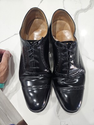 Church\'s Custom Grade Oxford Shoe Mens US 10 UK 9 Black Leather Cap Toe Church main image 3