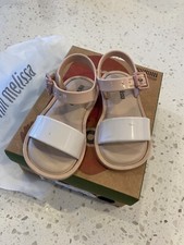 Mini melissa mar sandal Size 6 Soft Pink Nude Toddler