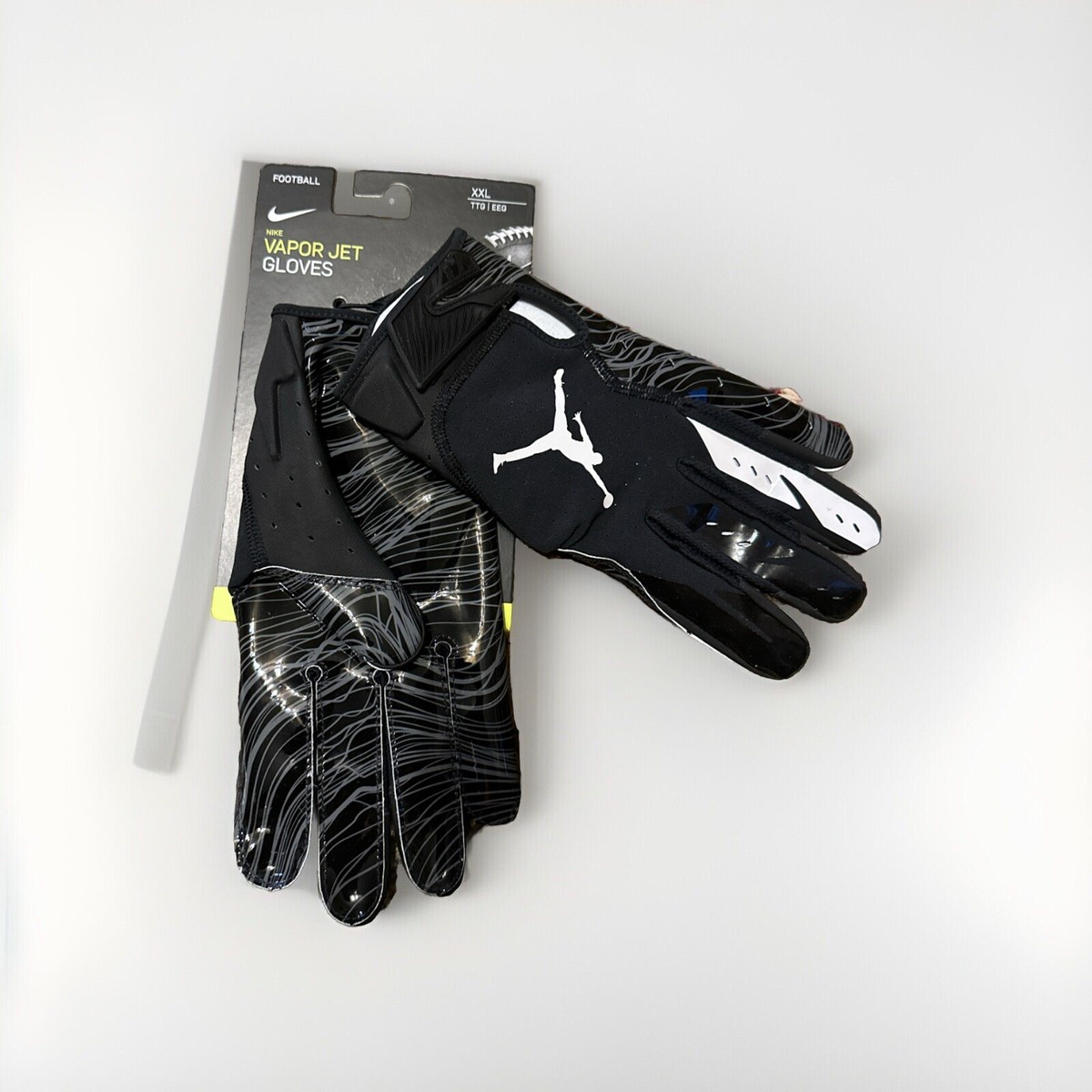 NIKE JORDAN VAPOR JET 5.0 アメフト グローブ L Jordan Football Gloves NCAA Vapor Jet 5.0 Black Size XXL