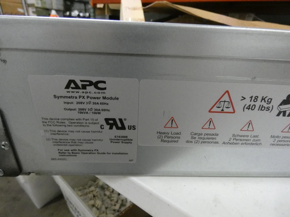 MÓDULO DE ALIMENTACIÓN APC SYPM10KF SYMMETRA PX ALTA EFICIENCIA 10K Foto 3 de 4