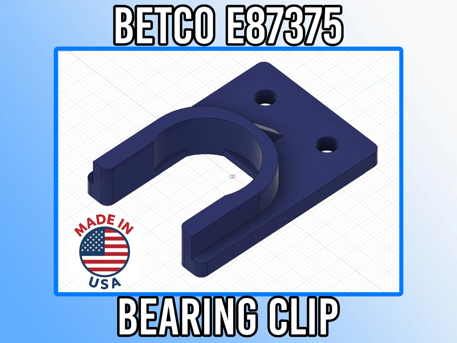 BETCO E87375 Aftermarket Replacement Bearing Clip for FiberPro 8 BFP8