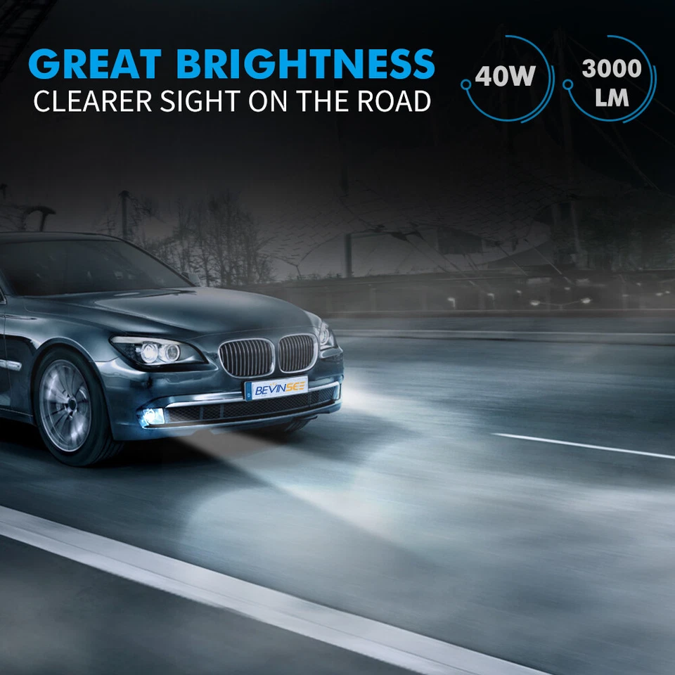 2x H10 9145 LED Fog Light Bulbs For Opel Insignia A 2008-2017 6000K Bright White - Image 2 of 4