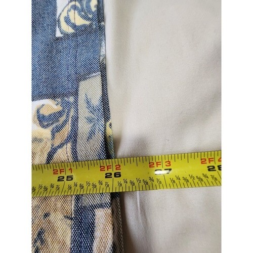 Men's Hawaiian Tropical Polo Blue Palm Trees Hibiscus Boats Cotton Blend - 第 8/8 張圖片