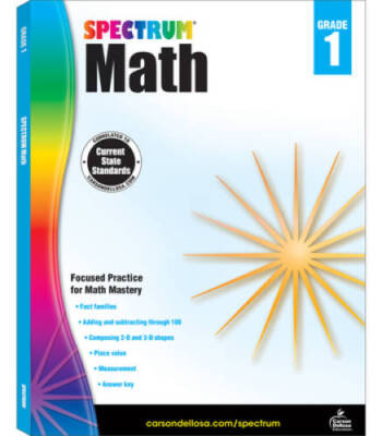 Spectrum Math Workbook, Grade 1 - Paperback By Spectrum - VERY GOOD