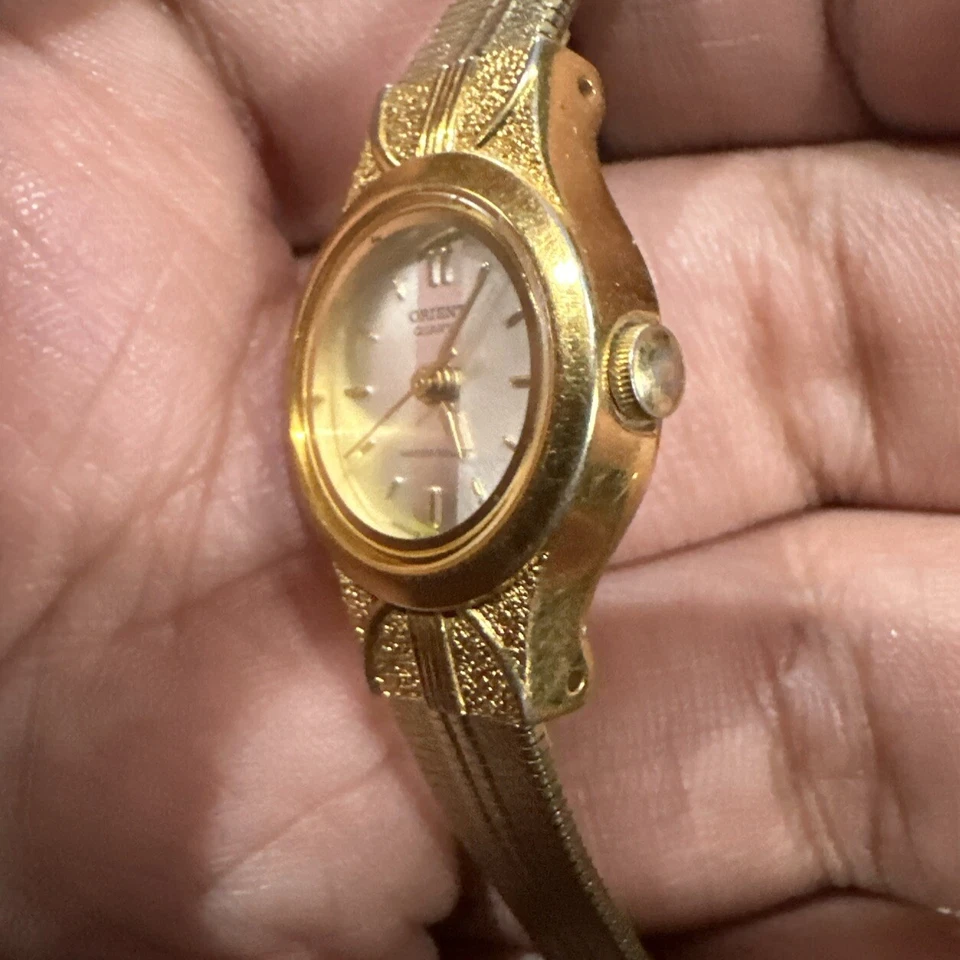 *Working* ORIENT VINTAGE NICE GOLD PLATED LADIES WATCH BRACELET F05LNN-00 CS - Image 3 of 4