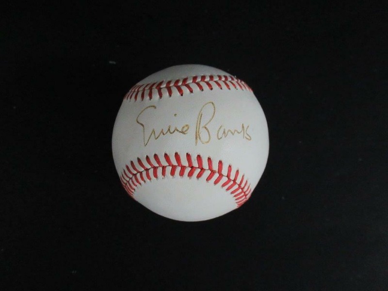 Ernie Banks Signed Baseball Autograph Auto PSA/DNA AK24484