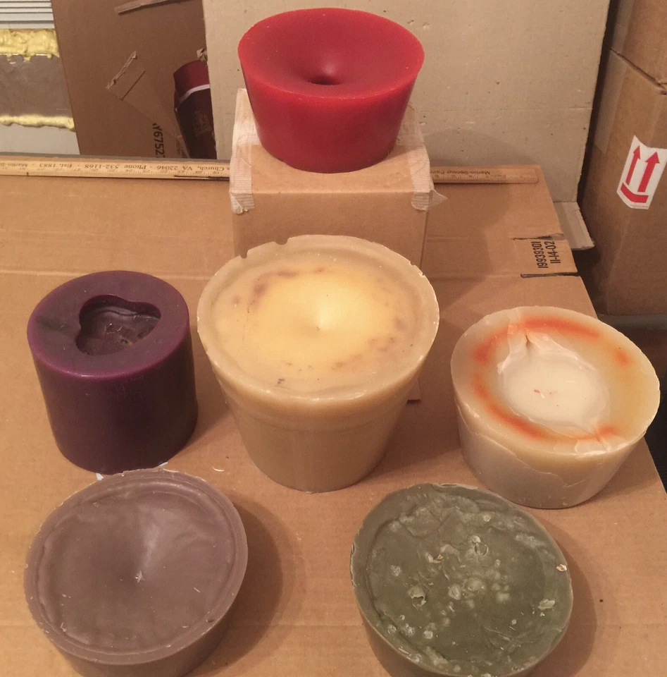 Candle Wax Paraffin 6 Large Rounds Fragrance Almost 25 Pounds Various Colors - Image 2 of 2