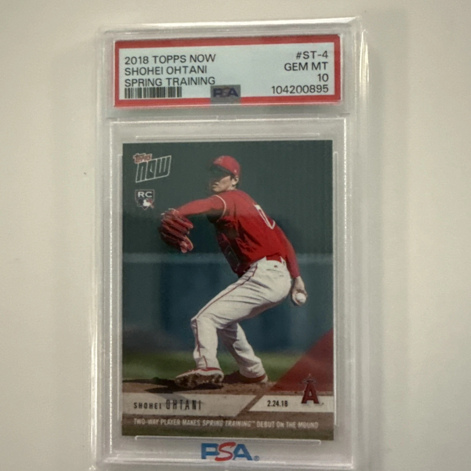 Shohei Ohtani trading card