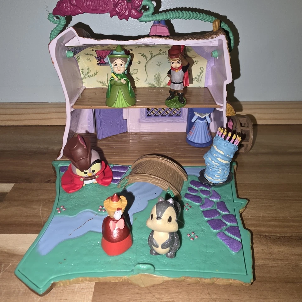 Disney Animators Collection Littles Aurora Cottage Bella Durmiente Mini Juego Foto 2 de 4